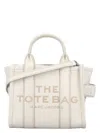 Marc Jacobs Women's The Mini Tote Leather Bag In Cotton Silver