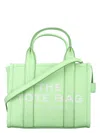 Marc Jacobs The Mini Tote Leather Bag In Papermint