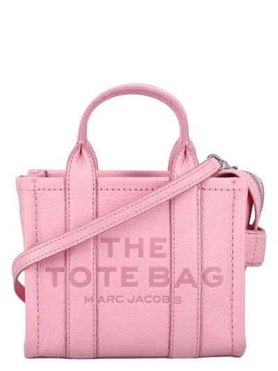 Marc Jacobs Women's The Mini Tote Leather Bag In Ribbon Pink