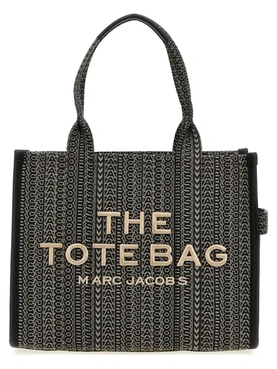 Marc Jacobs Women 'the Monogram Jacquard Large Tote' Shopping Bag In Beige