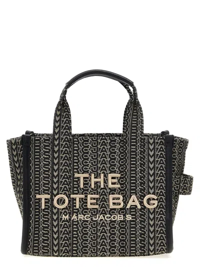 Marc Jacobs Women 'the Monogram Jacquard Small Tote' Handbag In Black