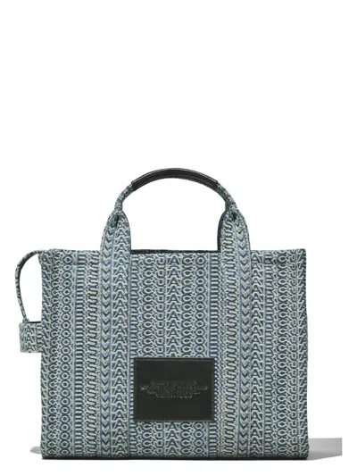 Marc Jacobs Women's The Monogram Washed Denim Medium Tote Bag In Blue