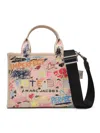 Marc Jacobs The Small Punk Scribble Canvas Tote Bag In Multi