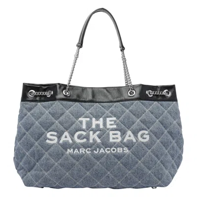 Marc Jacobs Women The Quilted Denim Chain Sack Bag Large In Blue