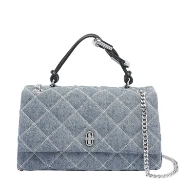 Marc Jacobs Women The Quilted Denim Dual Convertible Shoulder Bag In Blue