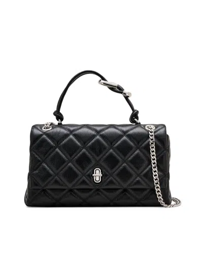 Marc Jacobs The Quilted Dual Convertible Shoulder Bag In Black