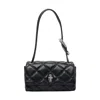 Marc Jacobs Women The Quilted Mini Dual Shoulder Bag In Black