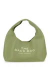 Marc Jacobs Soft Leather Shoulder Bag With Cut-out Handle In Green