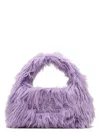 Marc Jacobs The Rectangular Faux-fur Mini Handbag In Lilac