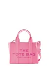 Marc Jacobs The Leather Small Tote Bag In Pink