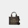 Marc Jacobs The Monogram Jacquard Small Tote Bag In Beigemulti