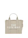 Marc Jacobs Beige Canvas The Small Tote Bag In White