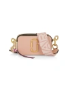 Marc Jacobs The Snapshot Leather Shoulder Bag In Rose Multi