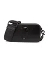 Marc Jacobs Snapshot Dtm Saffiano Leather Crossbody Bag In Black