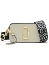 Marc Jacobs The Snapshot Cloud White Multi Leather Camera Bag In White