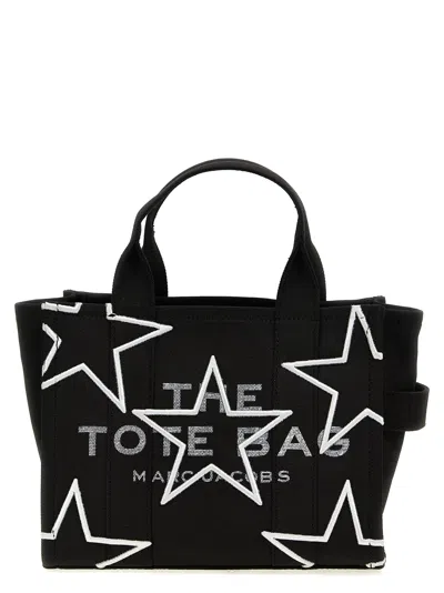 Marc Jacobs Women 'the Star Canvas Small Tote' Handbag In Black