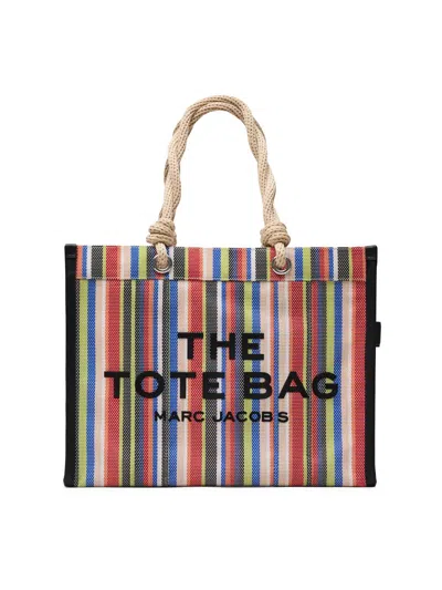 MARC JACOBS WOMEN'S THE STRIPE MESH LARGE TOTE BAG