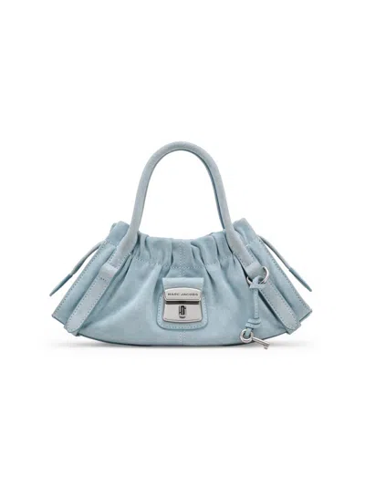Marc Jacobs Women's The Suede Cristina Small Satchel In Blue