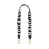 Marc Jacobs Women The Thin Logo Webbing Strap In Black
