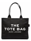 Marc Jacobs The Tote Bag Canvas Shoulder Bag In Black