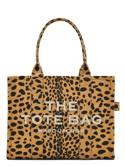 Marc Jacobs Cheetah Canvas The Large Tote Bag In Multicolor