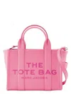 Marc Jacobs The Leather Small Tote Bag In Fuchsia