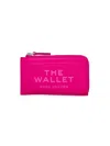 Marc Jacobs Women's Top Zip Leather Multi-wallet In Hot Pink