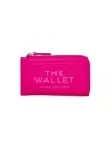 Marc Jacobs Logo-debossed Leather Wallet In Hot Pink