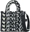 Marc Jacobs The Monogram Teddy Medium Tote Bag In Blackivory