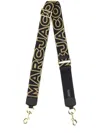 Marc Jacobs The Outline Logo Shoulder Strap In Black