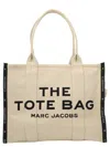Marc Jacobs Ithe Large Tote Bag N Canvas With Jacquard Logo In Neutral
