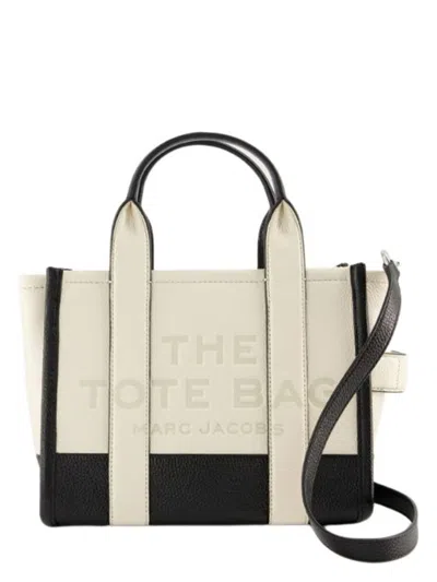 MARC JACOBS WOMEN'S TWO-TONE LEATHER SMALL THE TOTE BAG HANDBAG | H006L01RE22 COLOR 112