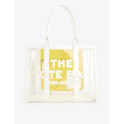 Marc Jacobs Womens White The Large Tote Pvc Tote Bag