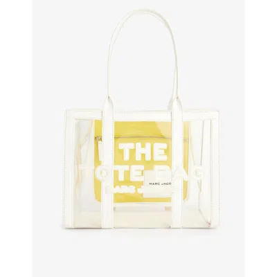 Marc Jacobs Womens White The Medium Tote Pvc Tote Bag