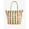 MARC JACOBS MARC JACOBS WOMEN'S WISTERIA MULTI THE BEACH TOTE COTTON TOTE BAG