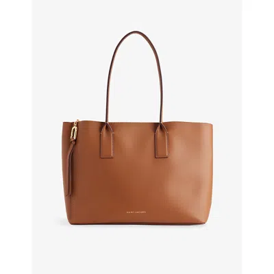 Marc Jacobs Womens Argan Oil Pop J Work Leather Tote Bag In Brown