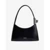 Marc Jacobs Womens Black Claw Clip Leather Shoulder Bag