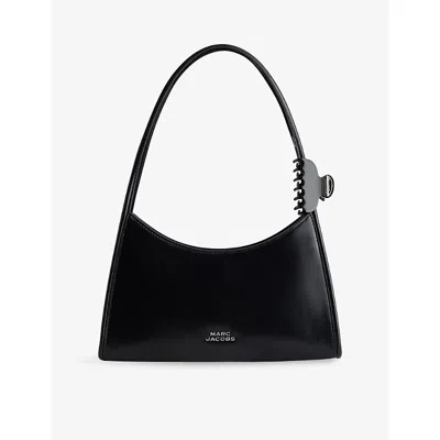Marc Jacobs Womens Black Claw Clip Leather Shoulder Bag