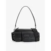 Marc Jacobs Womens Black The Cargo Leather Shoulder Bag In Black