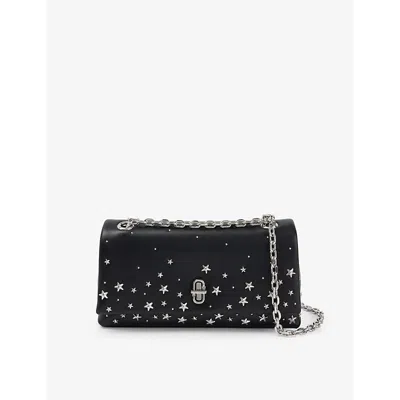 Marc Jacobs Womens Black The Dual Leather Wallet On Chain