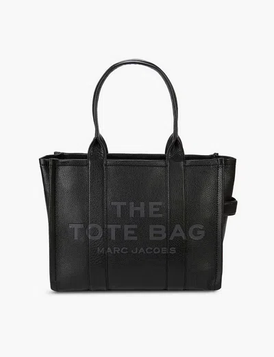 Marc Jacobs The Tote Large Leather Tote Bag In Black