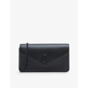 MARC JACOBS MARC JACOBS WOMEN'S BLACK THE LONGSHOT LEATHER WALLET-ON-CHAIN