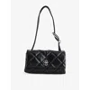 Marc Jacobs Dual Quilted Top Handle Shoulder Bag In Black