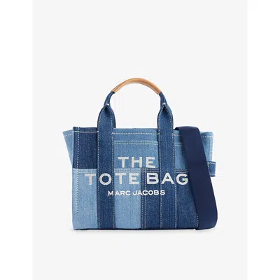 Marc Jacobs Womens Blue Denim The Small Tote Denim Cross-body Bag