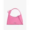 Marc Jacobs Womens Bow Pink The Glam Claw Clip Leather Cross Body Bag