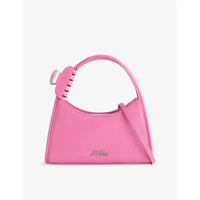 Marc Jacobs Womens Bow Pink The Glam Claw Clip Leather Cross Body Bag