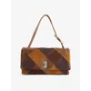 Marc Jacobs Womens Brown Multi Logo-engraved Patchwork Leather Shoulder Bag In Multi