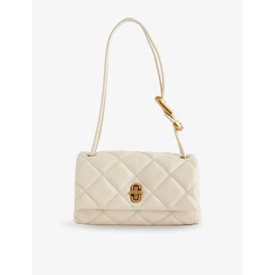 Marc Jacobs Womens Cloud The Quilted Mini Dual Leather Shoulder Bag