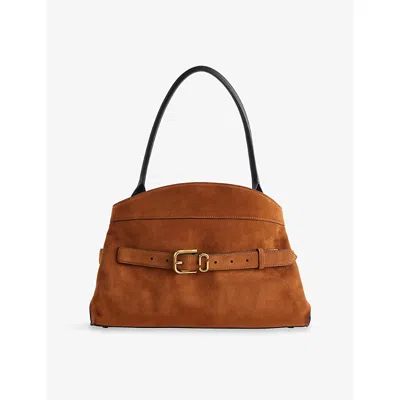 Marc Jacobs Womens Copper Dakota Suede Satchel Bag In Brown