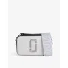 Marc Jacobs Womens The Snapshot Leather Cross-body Bag Cotton Multi In White